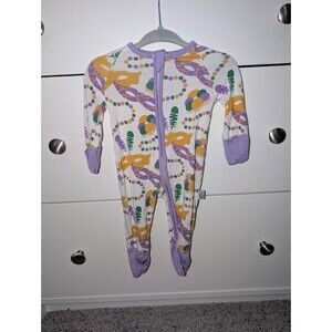 Southern Slumber bamboo Mardi Gras Zippy newborn